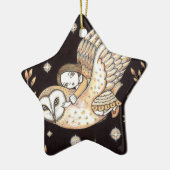 月光の星のオーナメント セラミックオーナメント (左)