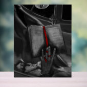 月光の木炭ブックラバークリムゾンウォールアート アクリルサイン (ニュートラル)