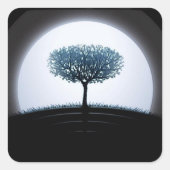 月光の木 スクエアシール (正面)