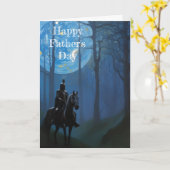 月光の森の神秘的な黒騎士 カード (黄色い花)