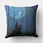 月光の森の神秘的な黒騎士 クッション (裏面)