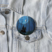 月光の森の神秘的な黒騎士 缶バッジ (インサイチュ)