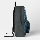 月光の森の静寂 – 自然の夜行性エレガ プリントバックパック (左)