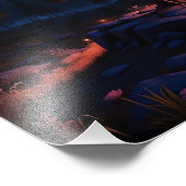 月光の森 – 静かな宇宙夜景 フォトプリント (角)