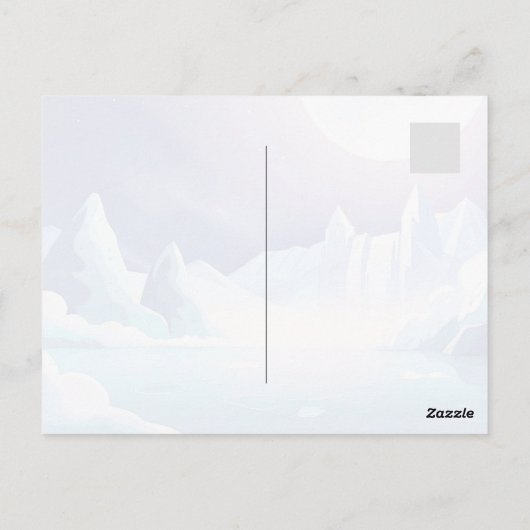 月光の氷河 ポストカード (裏面)