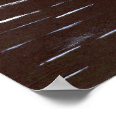 月光の滝のアクリルの絵画の芸術のプリント ポスター (角)