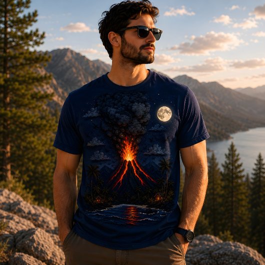 月光の火山 Tシャツ