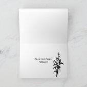 月光の猫のシルエット カード (内部)