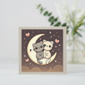 月光の猫の愛のカード シーズンカード (スタンド正面)