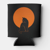 月光の猫 缶クーラー (正面)