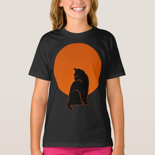月光の猫 Tシャツ (正面)