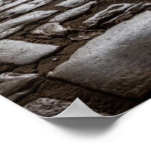 月光の石畳 ポスター (角)