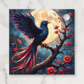 月光の紅翼 — 神秘的な幻想の鳥 フェイバータグ (裏面)