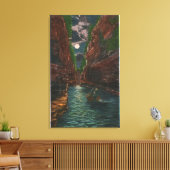 月光の花の景色 キャンバスプリント (インサイチュ (リビング))