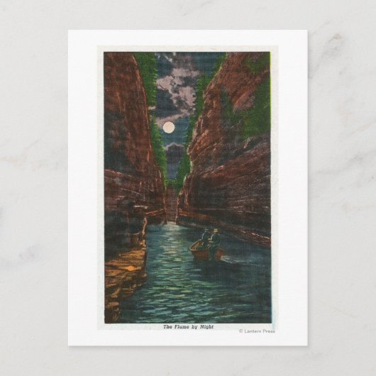 月光の花の景色 ポストカード (正面)