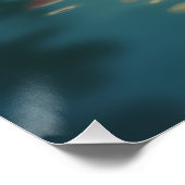 月光の蓮の花を水に – 穏やかな夜 ポスター (コーナー)