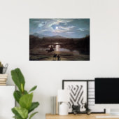 月光の風景 ポスター (ホームオフィス)