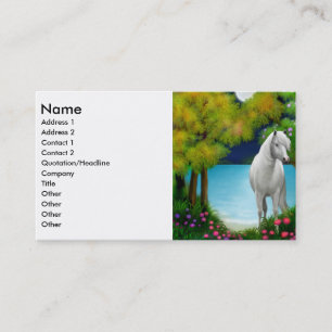 月光の馬のプロフィールカード 名刺