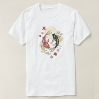 月光の鯉の精霊ガーデン Tシャツ