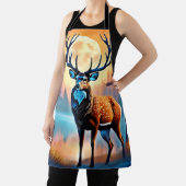 月光の鹿の姿勢 エプロン (インサイチュ)