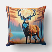 月光の鹿の姿勢 クッション (裏面)