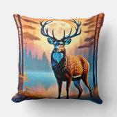 月光の鹿の姿勢 クッション (正面)