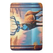 月光の鹿の姿勢 バスマット (正面縦)