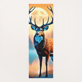 月光の鹿の姿勢 ヨガマット (裏面)