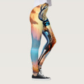 月光の鹿の姿勢 レギンス (右)