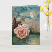 月光は上がりました カード (黄色い花)