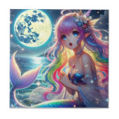 月光を歌うアニメガールPixie Rainbow Mermaid タイル (正面)