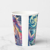 月光を歌うアニメガールPixie Rainbow Mermaid 紙コップ (右)
