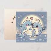 月光イルカ愛のカード シーズンカード (正面/裏面)