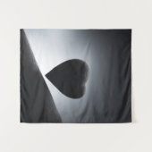 月光ハートシェイプナイトスカイ タペストリー (正面(横))