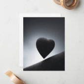 月光ハートシェイプナイトスカイ ノートカード (正面/裏面インサイチュ)