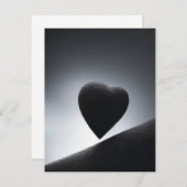 月光ハートシェイプナイトスカイ ノートカード (正面/裏面)