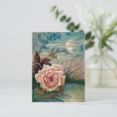 月光バラはがき ポストカード (スタンド正面)