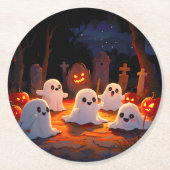 月光不気味幽霊物語 ラウンドペーパーコースター (正面)