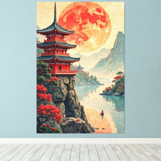 月光塔 キャンバスプリント (インサイチュ (ウッドフロア))