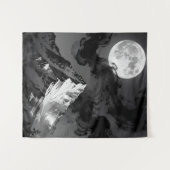 月光山のタペストリー | 暗い墨の雲 タペストリー (正面(横))