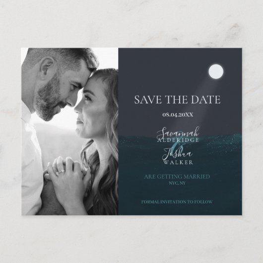 月光救海写真 ポストカード (正面)