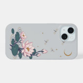 月光蓮池 iPhone 15ケース (裏面横)
