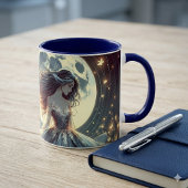 月光蝶の妖艶な幻想 マグカップ