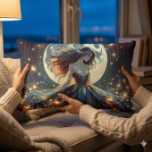 月光蝶の妖艶な幻想 ランバークッション