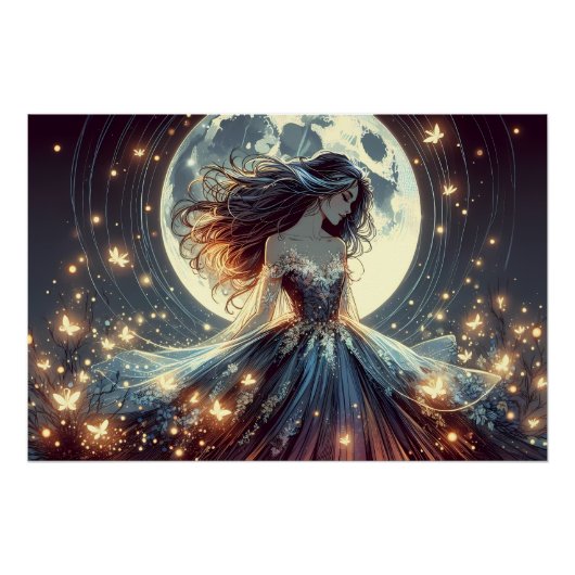 月光蝶の魅惑者 ファンタジー ポスター (正面)