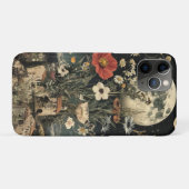 月光開花オーバー素朴チャーム Case-Mate iPhoneケース (裏面(横))