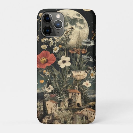 月光開花オーバー素朴チャーム Case-Mate iPhoneケース (裏)