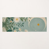 月光開花：パステルフローラと三日月 ヨガマット (裏面(横))