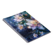 月光開花：魅惑されたウォーターのスパイラルノートブック ノートブック (右側)