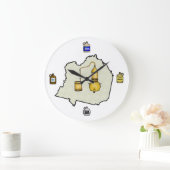 月光静止とジャグズ壁時計                ラージ壁時計 (ホーム)